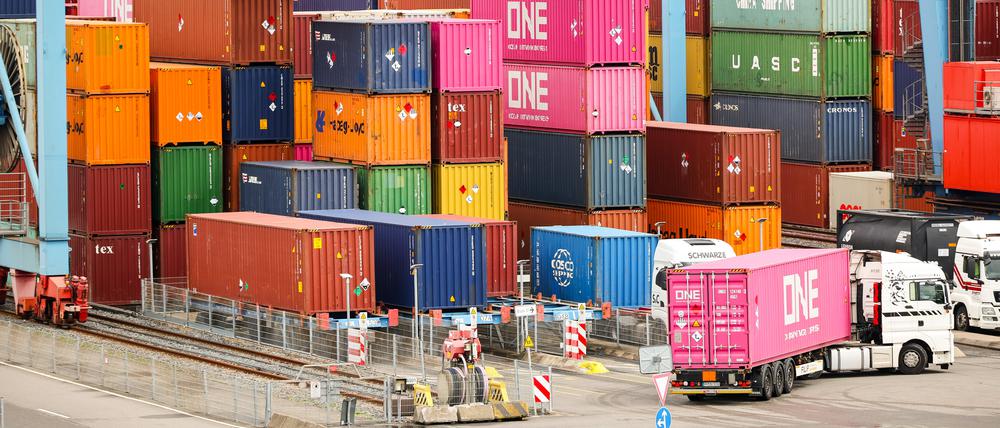 Container am Hafen