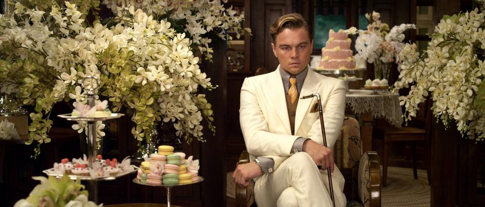 Leonardo DiCaprio als Jay Gatsby in Baz Luhrmanns „Great-Gatsby“-Verfilmung von 2013.