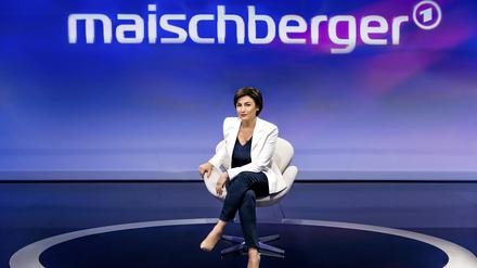 Talkgastgeberin Sandra Maischberger.