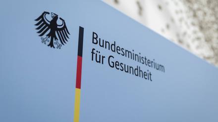 Der Schriftzug des Bundesministeriums für Gesundheit.
