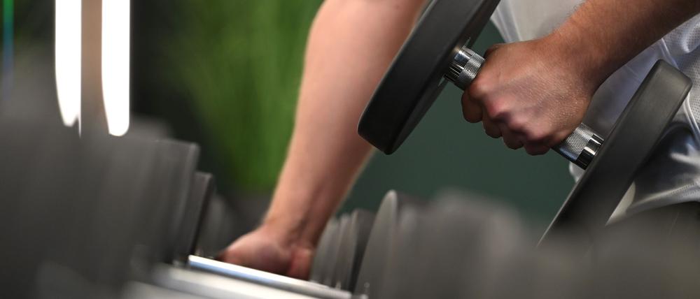 Eine klassische Hantelbank - auch solche Geräte werden auf der Fibo beworben.