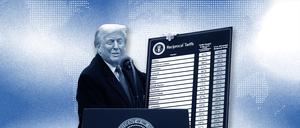 Donald Trump präsentiert seine neuen Zölle