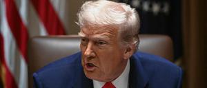 US-Präsident Donald Trump spricht während einer Kabinettssitzung