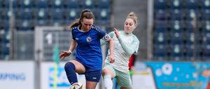 Turbines Kapitänin Viktoria Schwalm ist eine der wenigen Leistungsträgerinnen im Team, die aus dem eigenen Nachwuchs kommt.