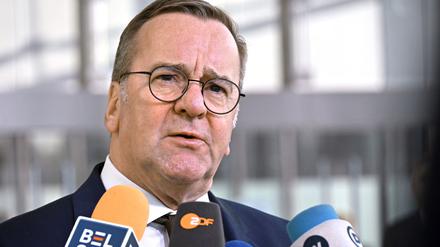 „Wir brauchen eine militärisch starke Ukraine“, sagt Verteidigungsminister Boris Pistorius.
