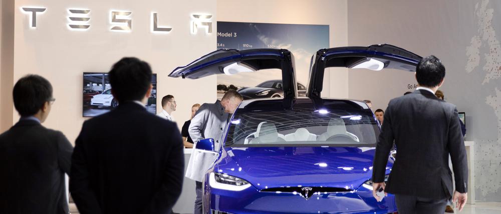 Interessanten betrachten das Tesla Modell X.