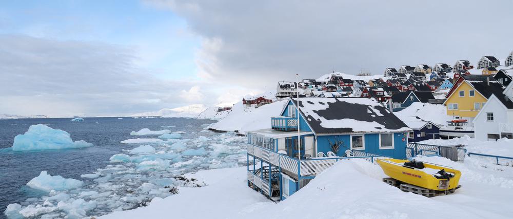 Die Stadt Nuuk in Grönland.