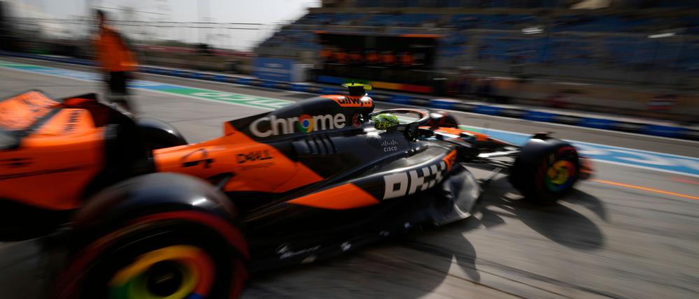 Lando Norris führt vor dem Rennen in Bahrain die WM an.
