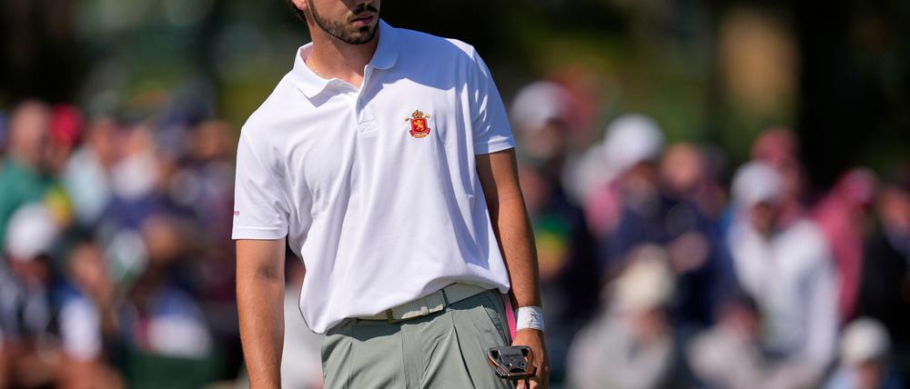 Der Spanier José Luis Ballester fiel beim Golf-Masters auf ungewöhnliche Weise auf.