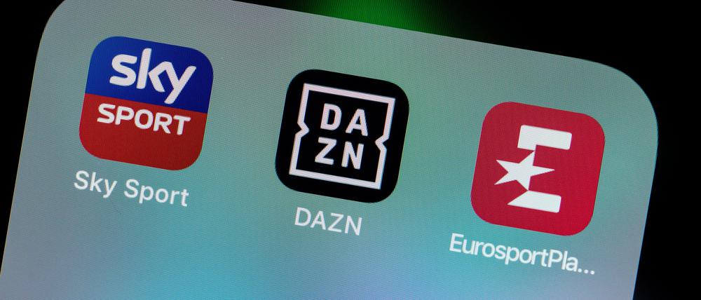 Dazn und Sky sind oft von TV-Piraterie betroffen.