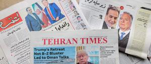 Die Gespräche mit den USA waren auf den Titelzeiten iranischer Zeitungen.