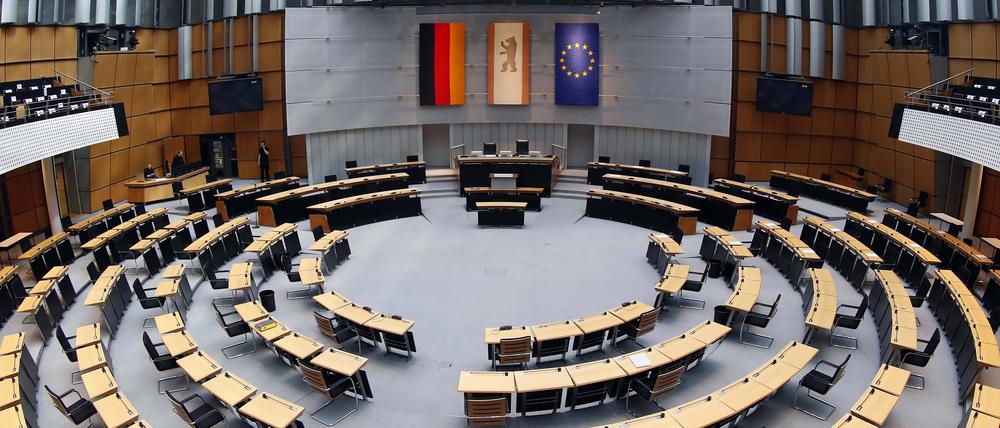 Bis zum 22. Mai bleibt der Plenarsaal leer.