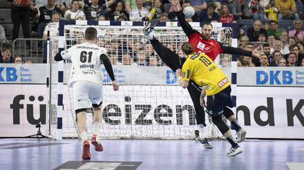 Kiels Torhüter Andreas Wolff zeigte eine überragende Leistung im Pokalfinale.