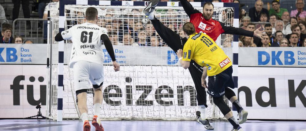 Kiels Torhüter Andreas Wolff zeigte eine überragende Leistung im Pokalfinale.