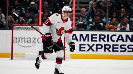 Eishockeyprofi Tim Stützle von den Ottawa Senators ist in der NHL längst eine feste Größe.