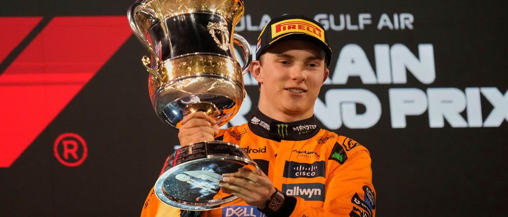 In Titelform: Oscar Piastri fuhr in Bahrain seinen zweiten Saisonsieg ein.