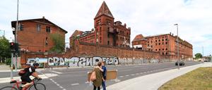 Areal der ehemaligen Bärenquell-Brauerei an der Schnellerstraße 137  in Berlin-Niederschöneweide.
Foto: Thilo Rückeis