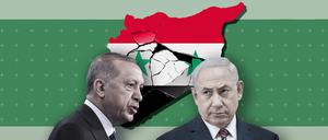 Liefern sich einen Machtkampf: der türkische Präsident Recep Tayyip Erdogan und Israels Premier Benjamin Netanjahu.