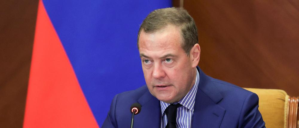 Der frühere russische Präsident Dmitri Medwedew kritisiert den möglichen künftigen Kanzler Friedrich Merz scharf. (Archivbild)