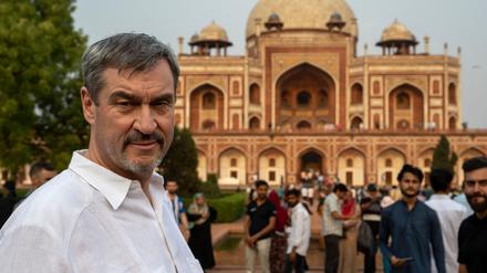 Kurzfristige Planänderung: Wegen einer Magen-Darm-Erkrankung musste CSU-Chef Markus Söder seine Indienreise abbrechen. 