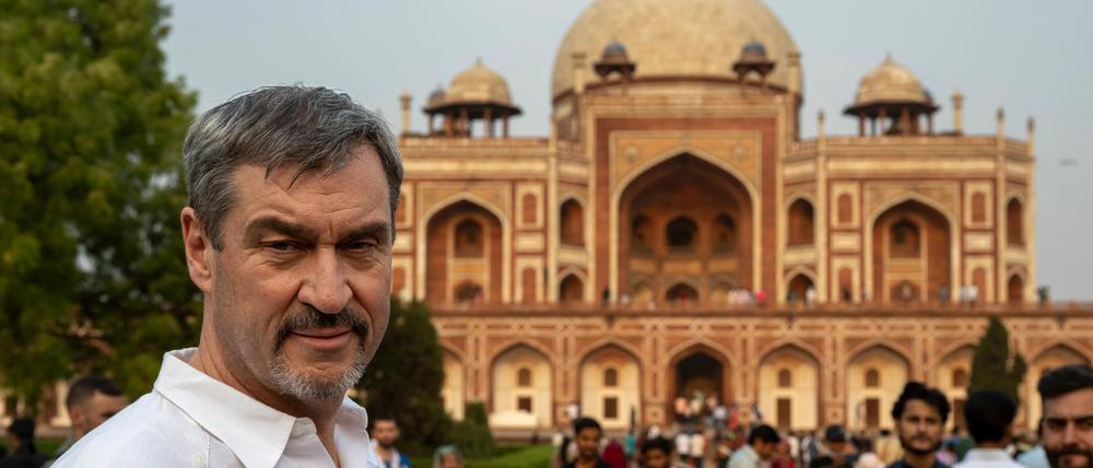 Kurzfristige Planänderung: Wegen einer Magen-Darm-Erkrankung musste CSU-Chef Markus Söder seine Indienreise abbrechen. 