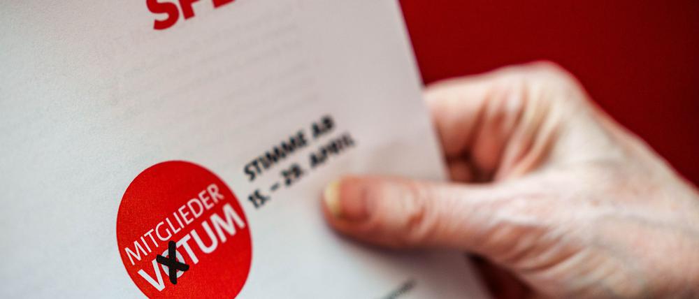 15 Tage haben die SPD-Mitglieder Zeit, für oder gegen den Koalitionsvertrag mit der Union zu stimmen.