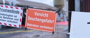 Nach dem Ausbruch der Maul- und Klauenseuche im brandenburgischen Hönow ist die Sperrzone mit Restriktionen für Landwirte aufgehoben (Archivbild).