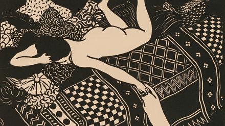 Félix Vallotton (1865–1925)La paresse, 1896Holzschnitt18 x 22.5 cm,Kunst Museum Winterthur, Ankauf, 1918