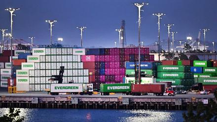 Wichtiger Umschlagplatz für Importwaren: Der Hafen von Los Angeles. Wird hier bald weniger los sein?