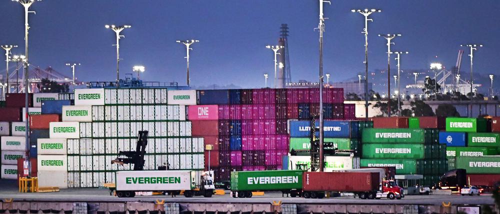 Wichtiger Umschlagplatz für Importwaren: Der Hafen von Los Angeles. Wird hier bald weniger los sein?