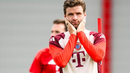 Thomas Müller beim Warm-up für sein 163. Champions-League-Spiel.