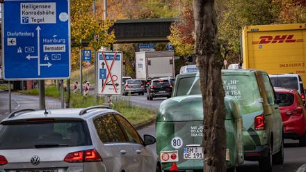 Autobahn A111 in Reinickendorf