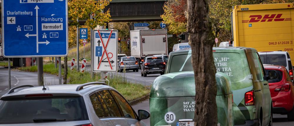 Autobahn A111 in Reinickendorf