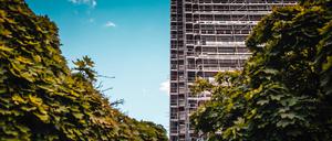 Jahrelang ein Abrisskandidat, nun ein Beispiel für die gelungene Sanierung eines DDR-Baus: das Haus der Statistik am Alexanderplatz. 