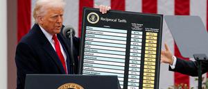 US-Präsident Donald Trump bringt mit seinen Zöllen den Weltmarkt in Bredouille.