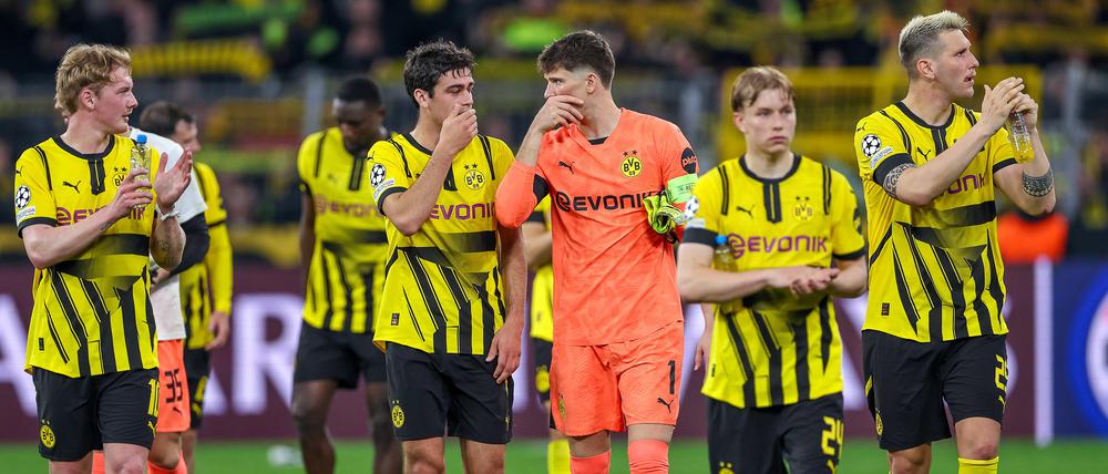 Nach dem 3:1 im Rückspiel gegen Barcelona gab es viel Applaus für die Dortmunder.