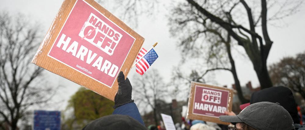 Proteste an der Harvard University: Widerstand gegen Trump