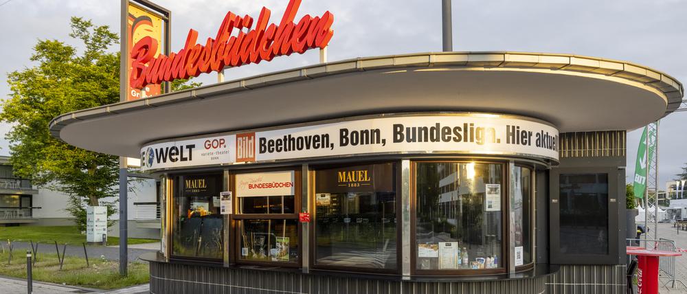 Charmante Variante des Denkmal-Gedanken: der Zeitungskiosk Bundesbüdchen von 1957 gilt als Symbol der Bonner Republik. 