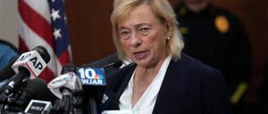 Maines Gouverneurin Janet Mills. Die Trump-Regierung verklagt den US-Bundesstaat an der Ostküste. (Archivfoto)