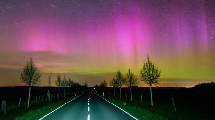 Seltenes Naturschauspiel: In der vergangenen Nacht waren Polarlichter über Teilen von Brandenburg zu sehen.