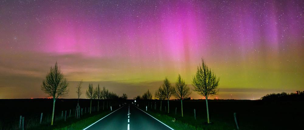 Seltenes Naturschauspiel: In der vergangenen Nacht waren Polarlichter über Teilen von Brandenburg zu sehen.
