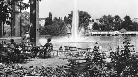 Milchhäuschen am Weißen See in Ost-Berlin, Ansichtskarte von 1971.