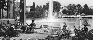 Milchhäuschen am Weißen See in Ost-Berlin, Ansichtskarte von 1971.