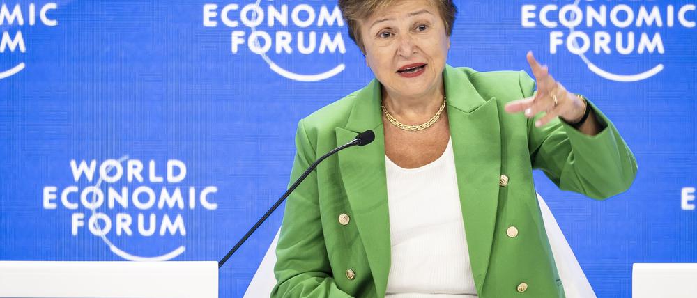 Nach den Worten von IWF-Chefin Kristalina Georgiewa ist die Unsicherheit „buchstäblich durch die Decke gegangen“. (Archivbild)