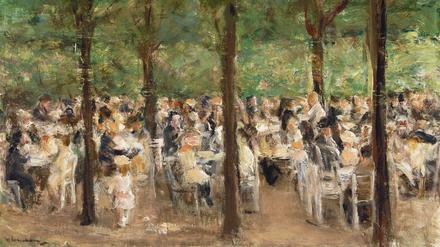 Max Liebermanns „Gartenlokal an der Havel“ von 1920 zählt zu den Spitzenlosen bei Irene Lehr.