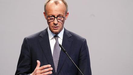 CDU-Chef Merz wendet sich an die „lieben Mitbürgerinnen und Mitbürger“. (Archivbild)