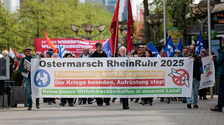 Zum Ostermarsch Rhein-Ruhr werden an drei Tagen insgesamt etwa 2.000 Teilnehmer erwartet.