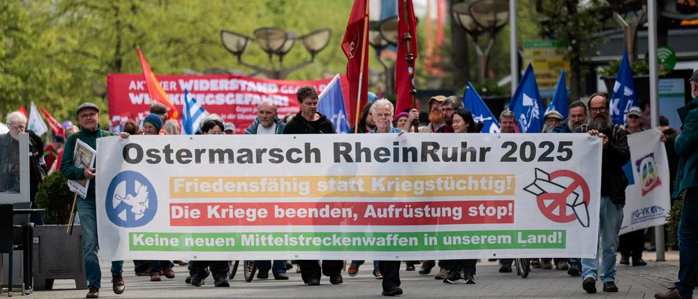 Zum Ostermarsch Rhein-Ruhr werden an drei Tagen insgesamt etwa 2.000 Teilnehmer erwartet.