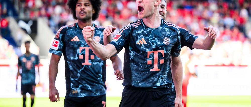 Erzielte in Heidenheim das 4:0 für die Bayern: Joshua Kimmich (r.).