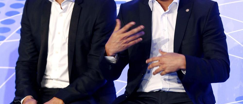 Mit 27 Toren in 47 Länderspielen ist Morientes (l.) einer der erfolgreichsten Nationalstürmer Spaniens. Er blieb in "La Roja" aber titellos.